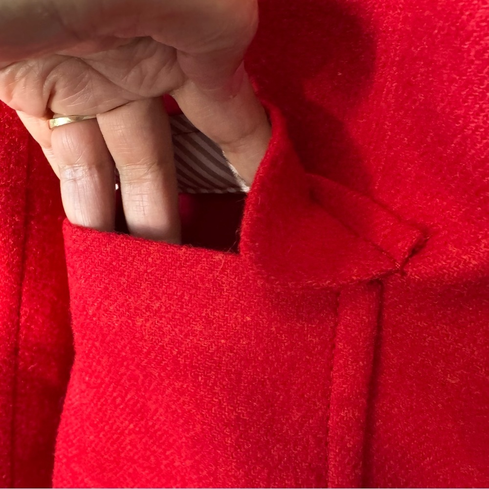 Talbots Vibrant Red Wool Blazer - Picture 3 of 10